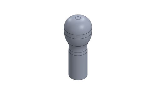 GEAR LEVER KNOB MOTORSPORT LONG - TITANIUM ANODIZED