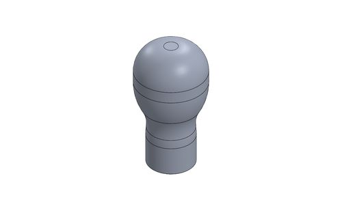 GEAR LEVER KNOB MOTORSPORT -SHORT- TITANIUM ANODIZED