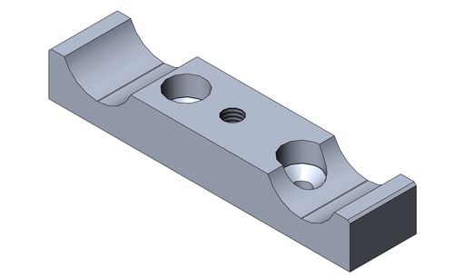 ENGINE MOUNT BRACKET DD2 FOR TUBE 30MM RAW