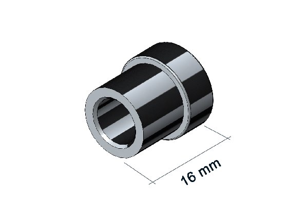 DISTANZIALE 16MM PER SUPPORTO PINZA POST. AP-RACE 02 Z.G.