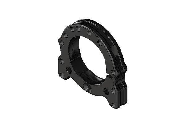 ALLUMINIUM BEARING FLANGE MOTORSPORT BIG - BLACK ANODIZED