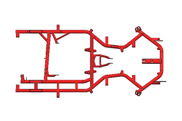 INVADER MOTORSPORT OK FRAME - PAROLIN RED