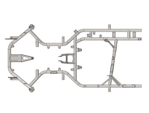 INVADER MOTORSPORT DD2 FRAME - PAROLIN RED