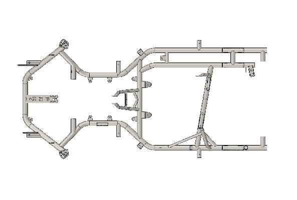 LE MANS MOTORSPORT WHEELBASE 1010MM FRAME - RED PAROLIN