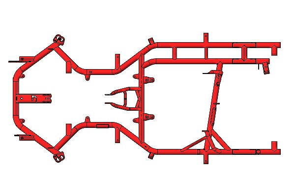 SCOCCA LE MANS MOTORSPORT KZ ROSSO PAROLIN RAL 3000 + BRIL.