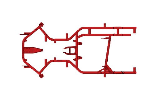 FRAME MINIKART 101 2019 RED