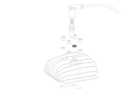 head washer 7 X 16 X 3 60cc air