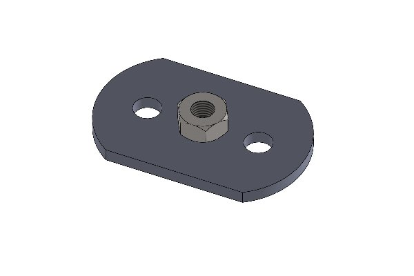 STEEL PLATE FOR SIDE POD FIXING XT40