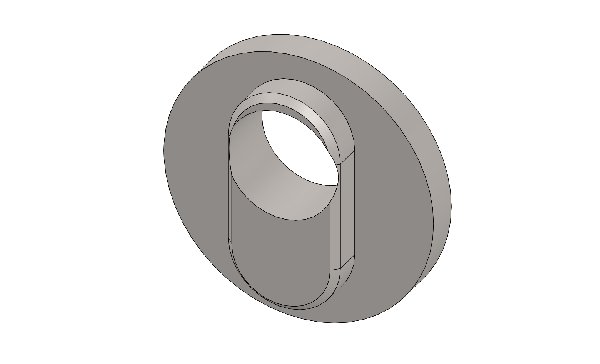 ECCENTRIC WASHER FOR BEARING FLANGE (HEART SHAPE) ADJUSTMENT - WHITE GALVANIZED