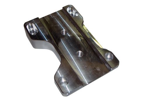 SLIDE FOR ENGINE MOUNT XTR/IAME - TITANIUM ANODIZED