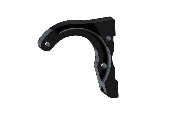 SUPPORTO PINZA FRENO AP06 MINI ANOD.NERO