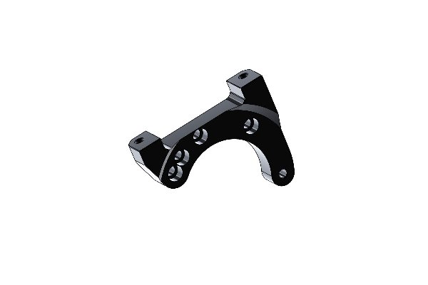 AP06 REAR BRAKE CALIPER SUPPORT FOR 180MM DISC - BLACK ANODIZED