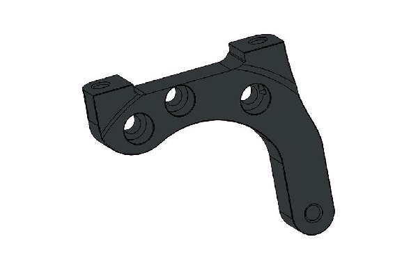 SUPPORTO PINZA AP07 POSTERIORE ANODIZZATO NERO