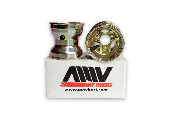 FRONT WHEEL SET 130MM FOR HUB OK/KZ MG WITH NUTS