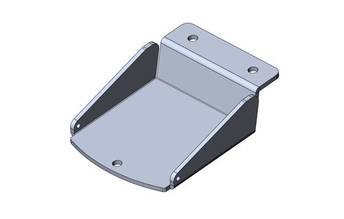 HEEL PAD FOR PEDALBOARD MINI WHITE GALVANIZED