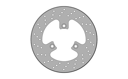 FRONT BRAKE DISC SELF-VENTILATED RH 150X10MM - OM. N. 214/FR/08 AND 213/FR/08