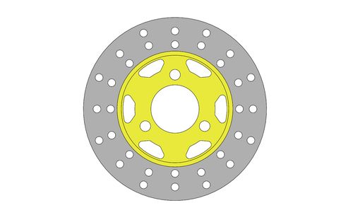 BRAKE DISC 155X3,5MM FOR BABY/MINI 53/TB/09 - 54/TM/09