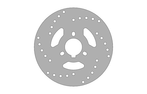 BRAKE DISC 185X8MM DRILLED - IRON FOR INDOOR XT40
