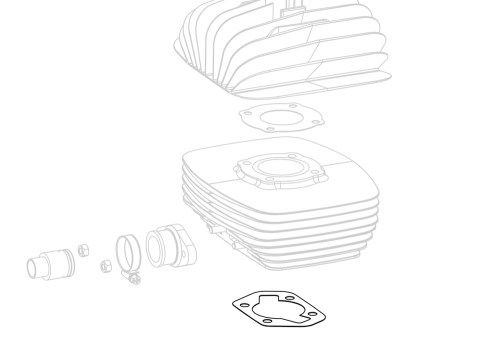 CYLINDER GASKET 1\10 60CC AIR