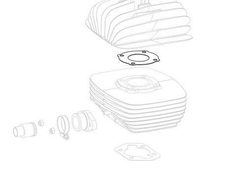 CU HEAD GASKET H 0.3 MM 60CC AIR