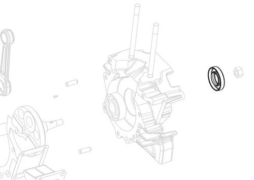 DRIVE SIDE OIL SEAL VITON 17X28X7