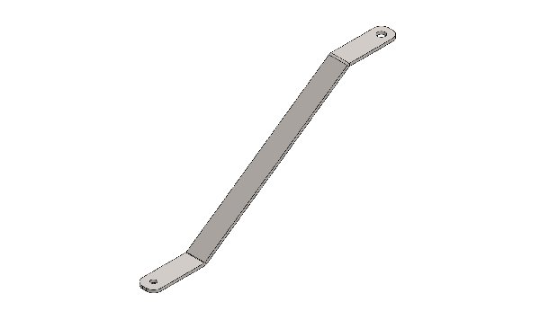 UPPER CROSS BRACKET FOR EUROSTAR DYNAMICA FRONT PANEL - CHROMED