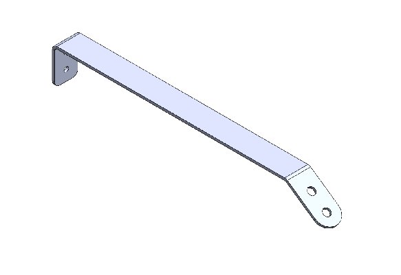 LOWER BRACKET FOR EUROSTAR DYNAMICA FRONT FAIRING - CHROMED