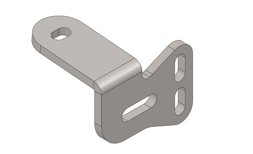 SUPPORT BRACKET FOR LOW EXHAUST DD2 Z.B.