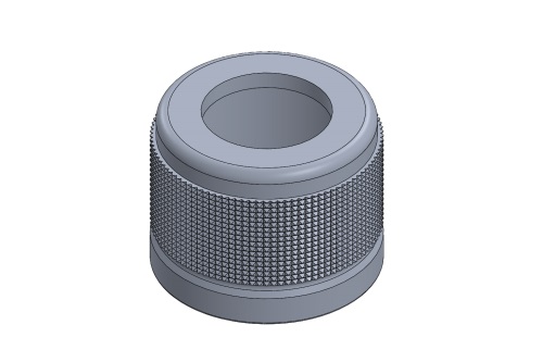 SMALL FUEL TANK CAP WITH HOLE - ALUMINIUM