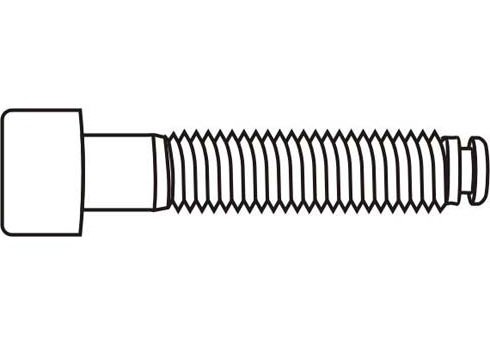 BOLT TCEI M8X85 USA - WHITE GALVANIZED