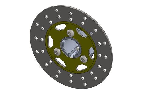 BRAKE DISC 155MM FOR DELFINO WITH 30MM DISC CARRIER