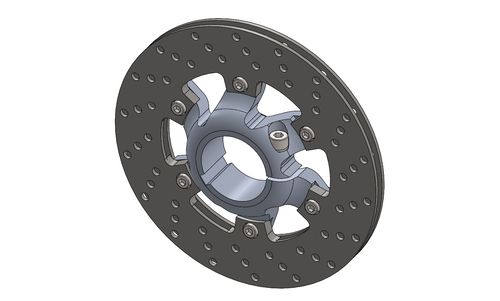 REAR SELF-VENTILATED BRAKE DISC 200X12MM WITH DISC CARRIER 50MM