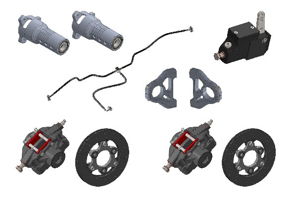 FRONT BRAKE SYSTEM AP-RACE 06 FLOATING DISK - HOM. N° 017/B4/88