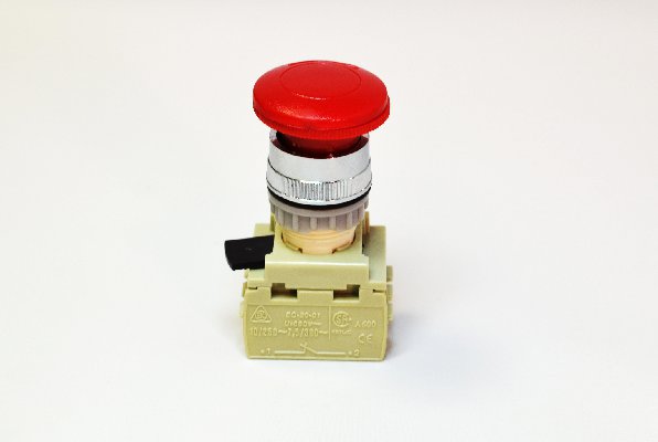 COMPLETE EMERGENCY SWITCH NORMALLY CLOSED - RED