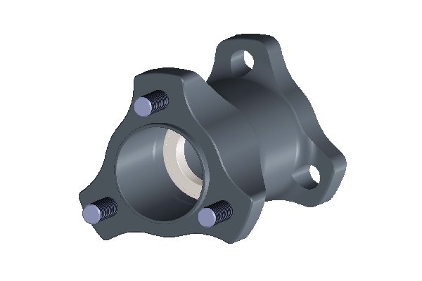 COMPLETE ADJUSTABLE FRONT HUB 25MM INT.58MM BLACK ANODIZED