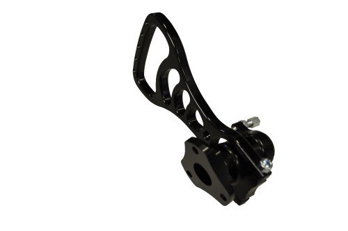 INCLINED STREERING HUB KZ WITH CLUTCH LEVER - BLACK ANODIZED