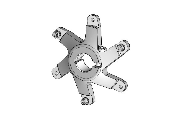 SPROCKET CARRIER 30MM DELFINO - COMPLETE WITH BOLTS