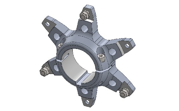 SPROCKET CARRIER 50MM H.Q. WITH BOLT AND WASHER - BLACK ANODIZED