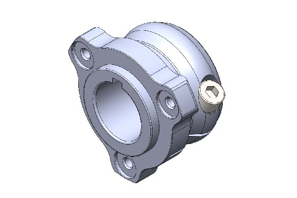 PORTADISCO 30MM FLOTTANTE VITE+RONDELLA FFSA ANOD. NERO