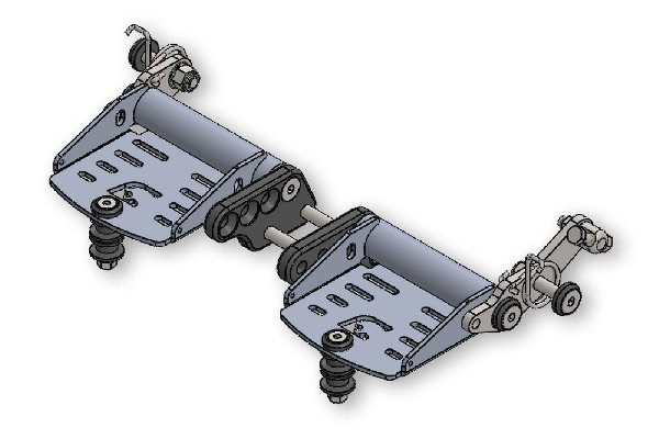 ADJUSTABLE FOOTREST KIT FOR OK/TAG MOTORSPORT (WITHOUT PEDALS)