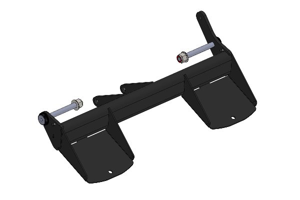 ONE-PIECE OK/KZ ADJUSTABLE FOOTREST BLACK - COMPLETE