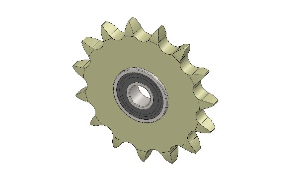 CHAIN TENSIONER ENGINE SPROCKET WITH BEARING