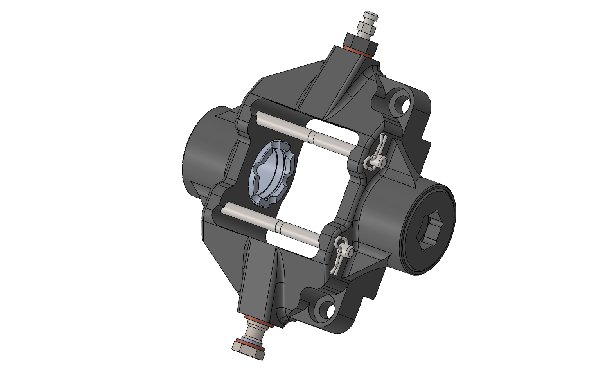 AP-RACE 06 REAR BRAKE CALIPER - WITHOUT BRAKE PADS