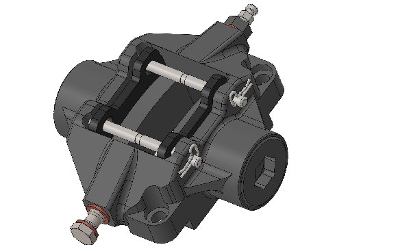 AP-RACE 06 REAR BRAKE CALIPER - MEDIUM BRAKE PADS