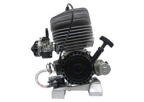 ROCKY 60CC COMPLETE PISTON PORT ENGINE - AIR COOLED - Complete with electric starter. Engine mount not included