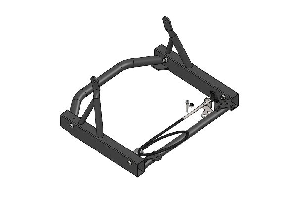 SUPPORTO SEDILE INDOOR XT32 COMPLETO VERNICIATO NERO