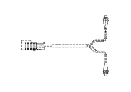 4-Way-Connector Delphi GT 150, sealed