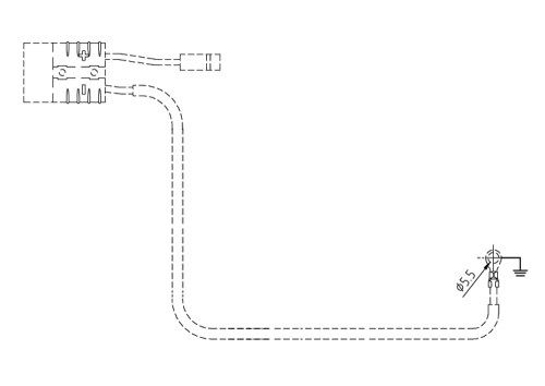 ROCKY STARTER MOTOR CONNECTION CABLE