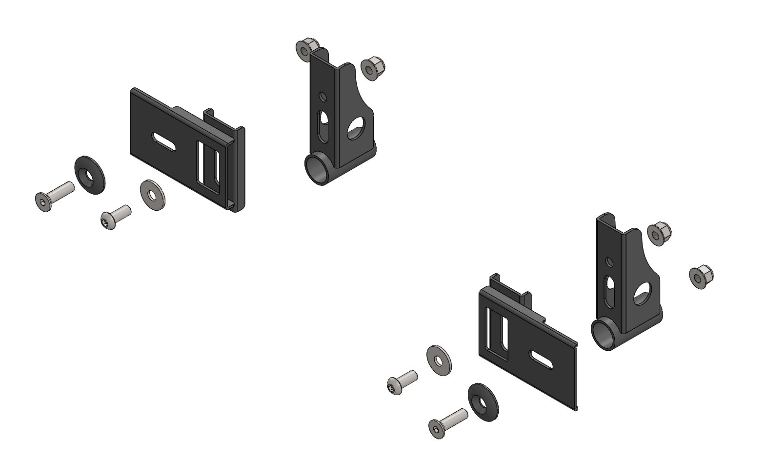 BODYWORKS SET EUROSTAR DYNAMICA + FRONT ATTACHMENT CIK - BLACK Components